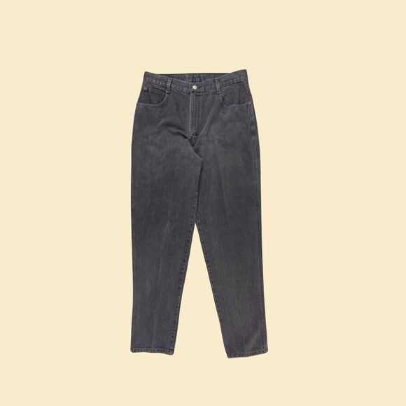 90s size 16T Gitano jeans, vintage black high rise womens denim cotton pants - Picture 1 of 9
